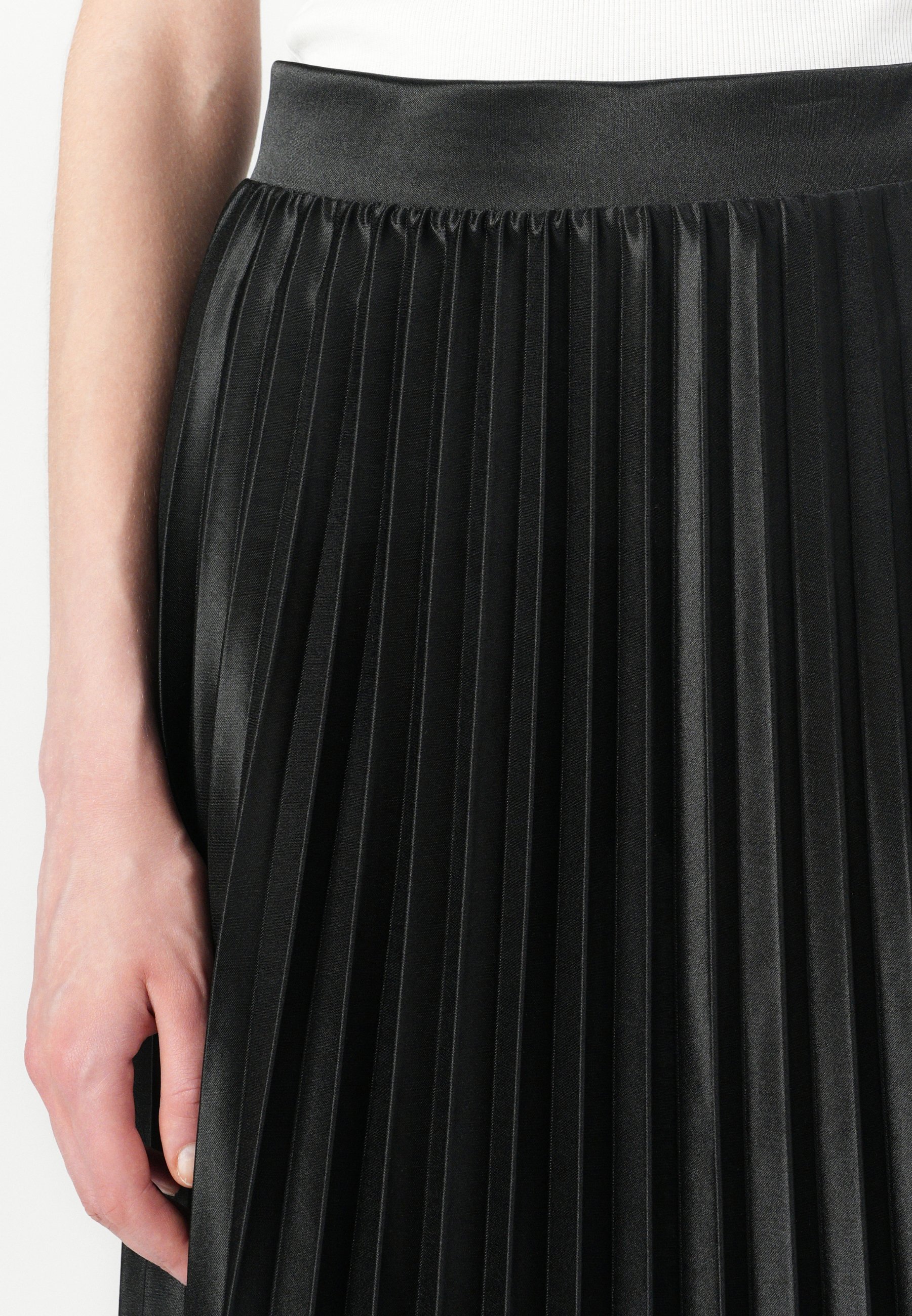 ONLY ONLKOLTER PLISSE LANGE ROK - Maxi rok - zwart