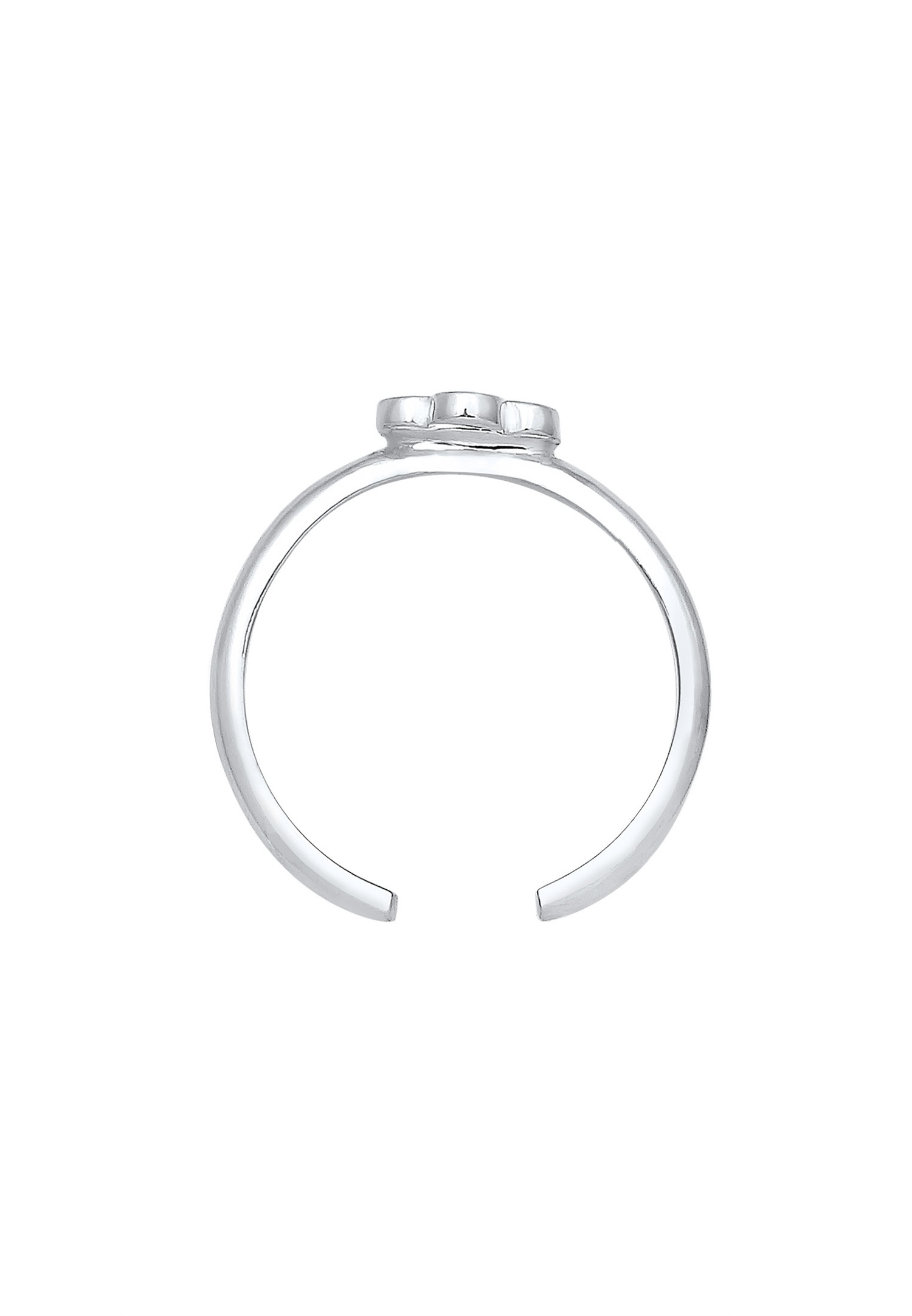 Elli Enfant Motif de Fleurs Jouant avec des Cristaux en Argent Sterling 925