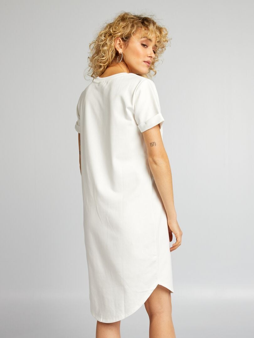 Vestido sudadera 'JDY' - BLANCO