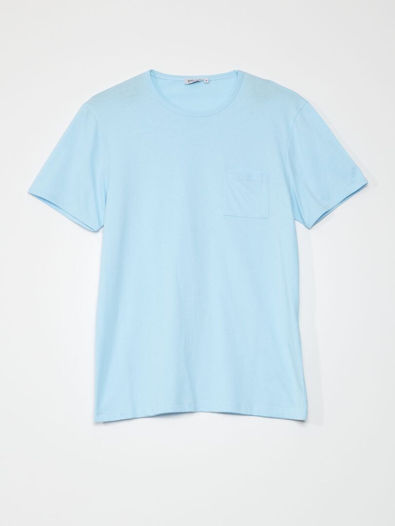 Conjunto de pijama de duas peças (camiseta e calça) - AZUL