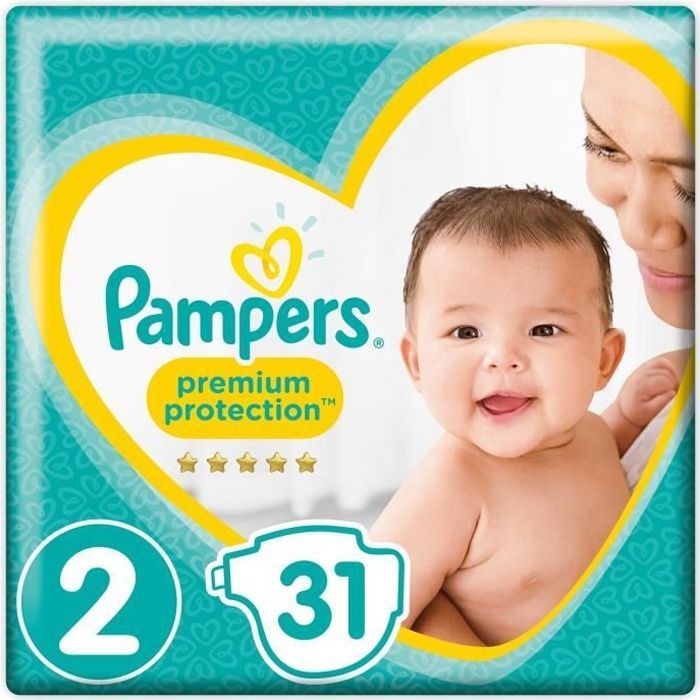 Vaipat - PAMPERS - Premium Protection - Koko 2 - 3-6 kg - 31 vaippaa