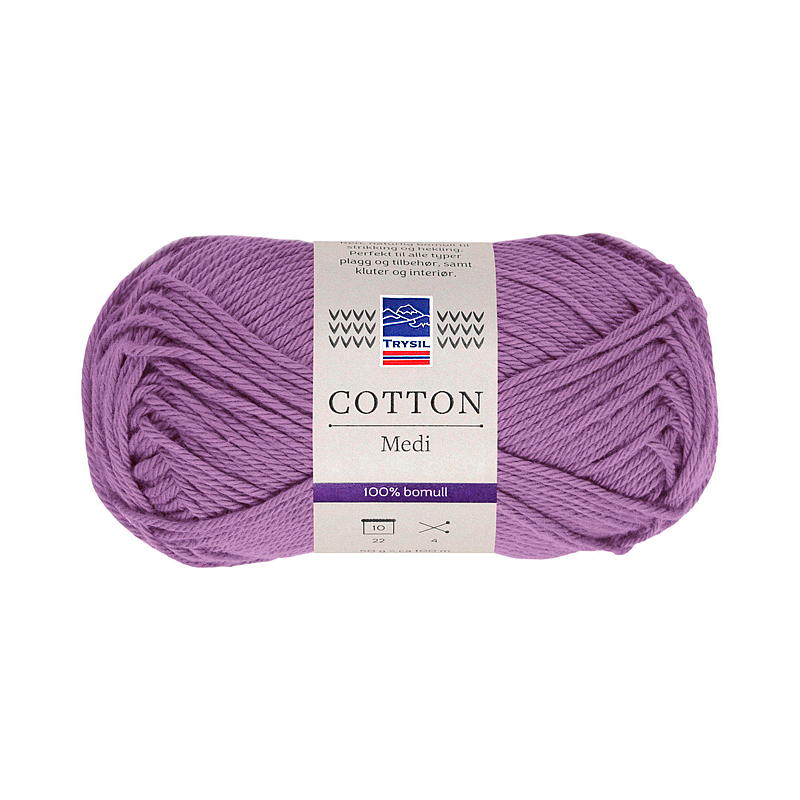 Hilo Trysil Cotton Medi 100% algodón, lavanda