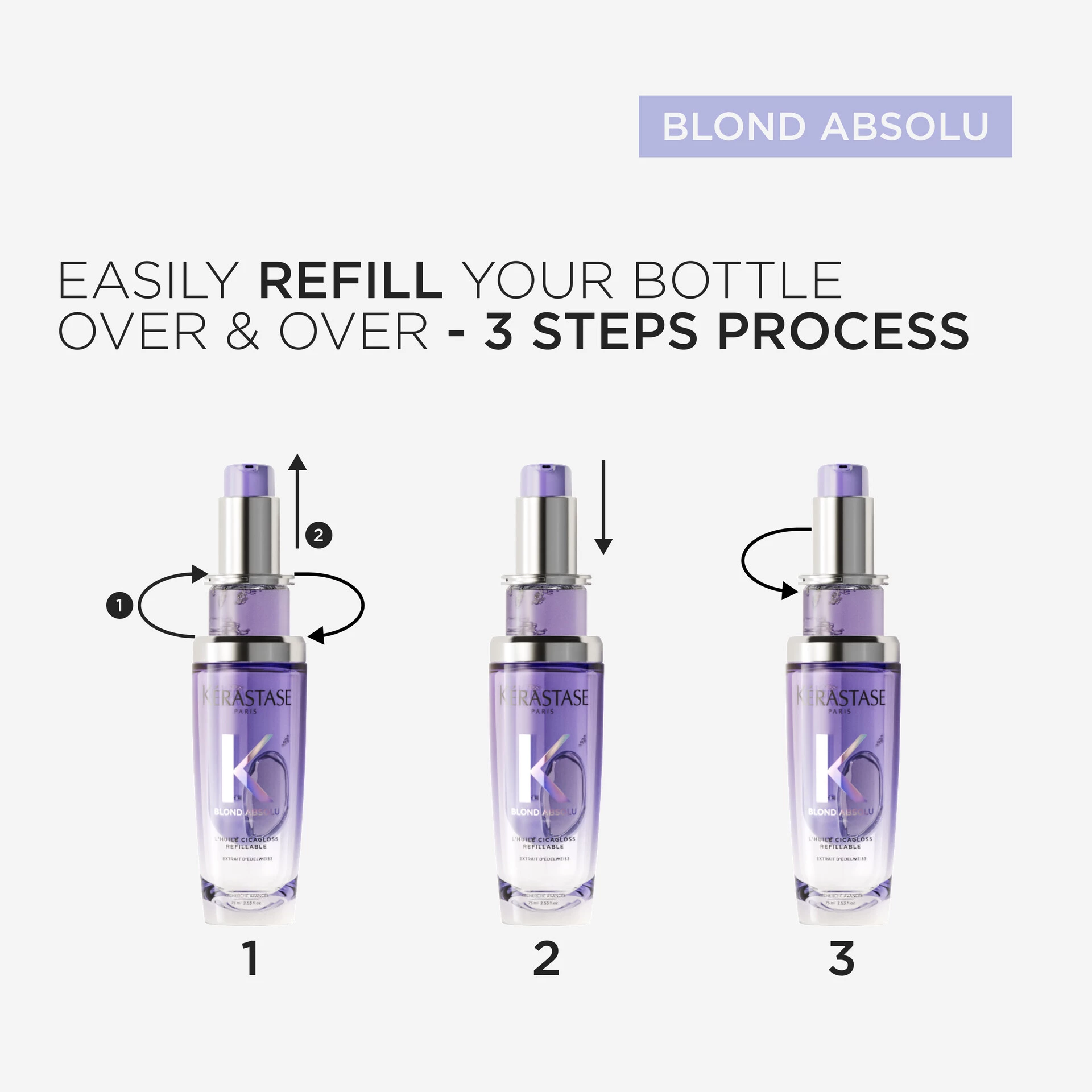 Blond Absolu L´Huile Cicagloss utántölthető hajolaj 75 ml - Kérastase