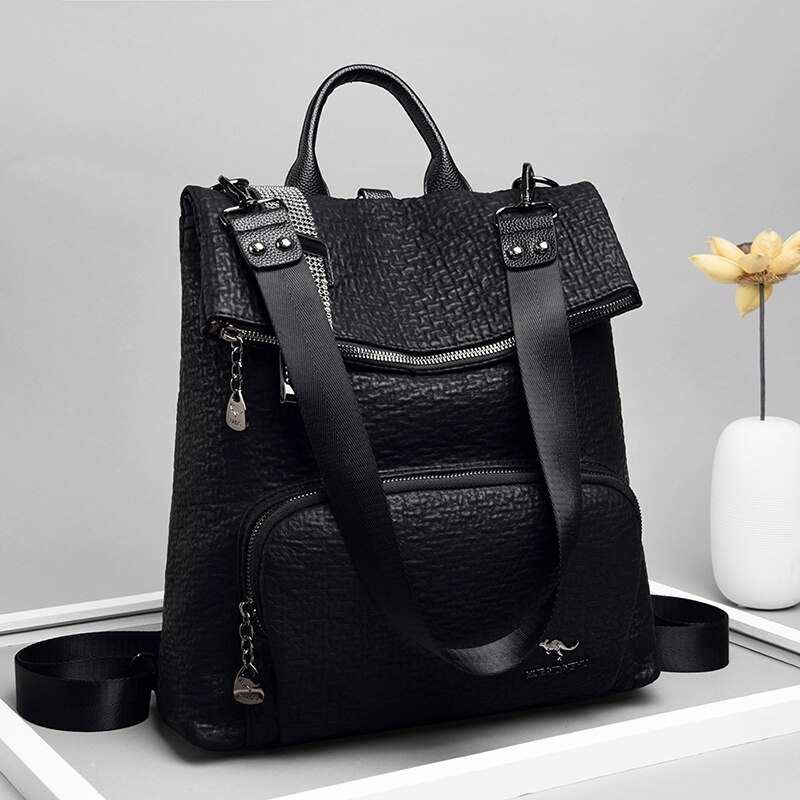 Nuovi zaini in pelle da donna, zaino da viaggio di alta qualità, borse scolastiche alla moda per ragazze adolescenti, borse a tracolla da donna, mochilas