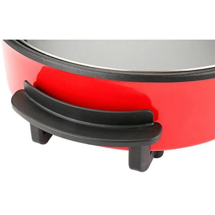 Casserole électrique - ROYAL SWISS - 42 cm - Rouge - 1500 W - Thermostat réglable