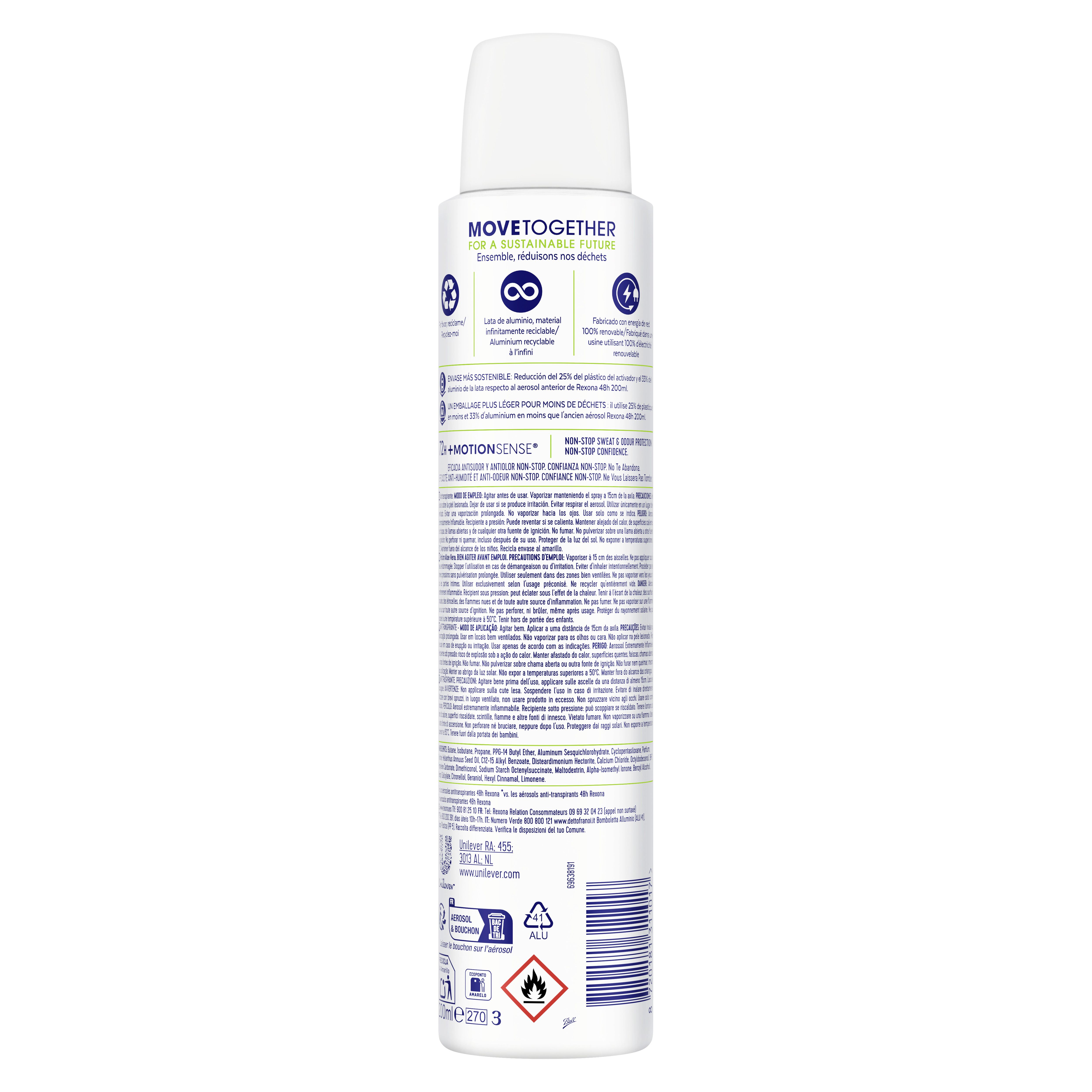 Napredni paket zaštite Aloe Vera Aerosol dezodorans za žene Dezodoransi u spreju