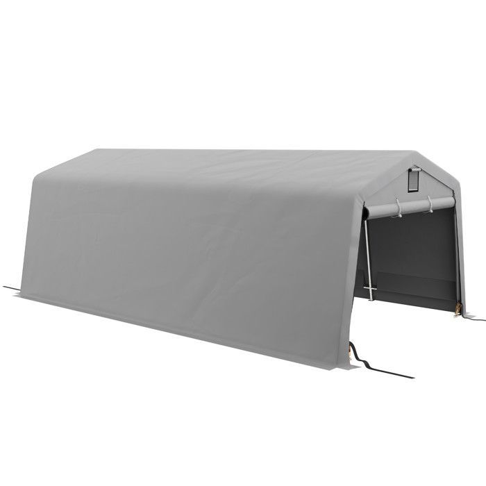 Tente garage carport PORTOS gris