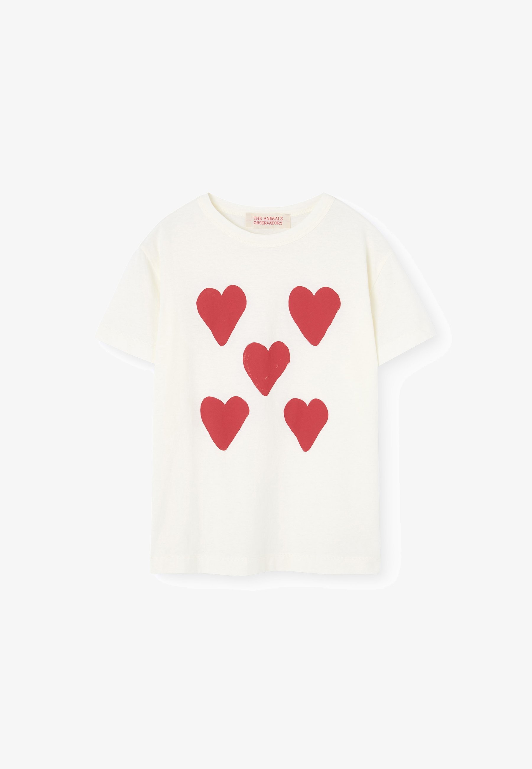 THE ANIMALS OBSERVATORY HOOSTER UNISEX - T-shirt met print - onbewerkt wit