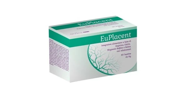 E.VITALGROUP Euplacent 30 Beutel mit Arginin, Calcium, Magnesium und Weidenextrakt