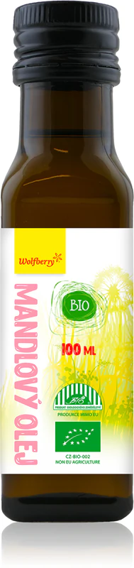 Óleo de Amêndoa e Goji: Óleo nutritivo orgânico para rosto, corpo e cabelo.
