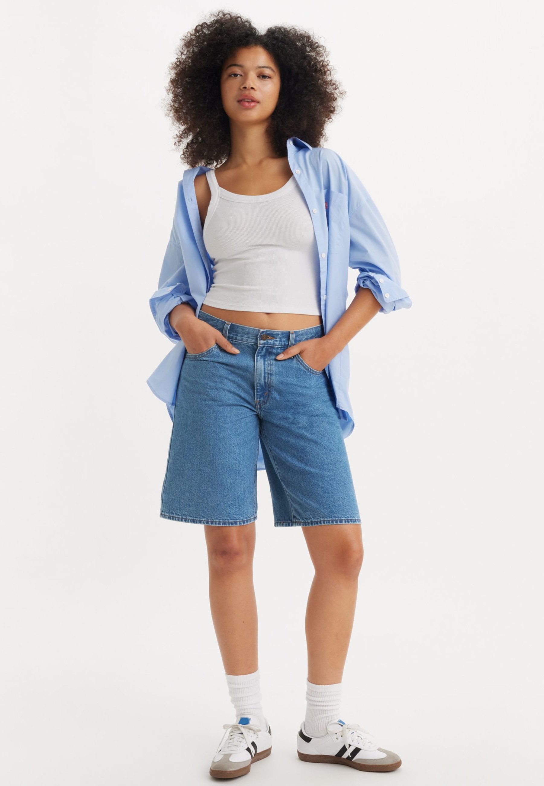Levi's® BAGGY DAD - Pantaloncini in denim - amore sciocco