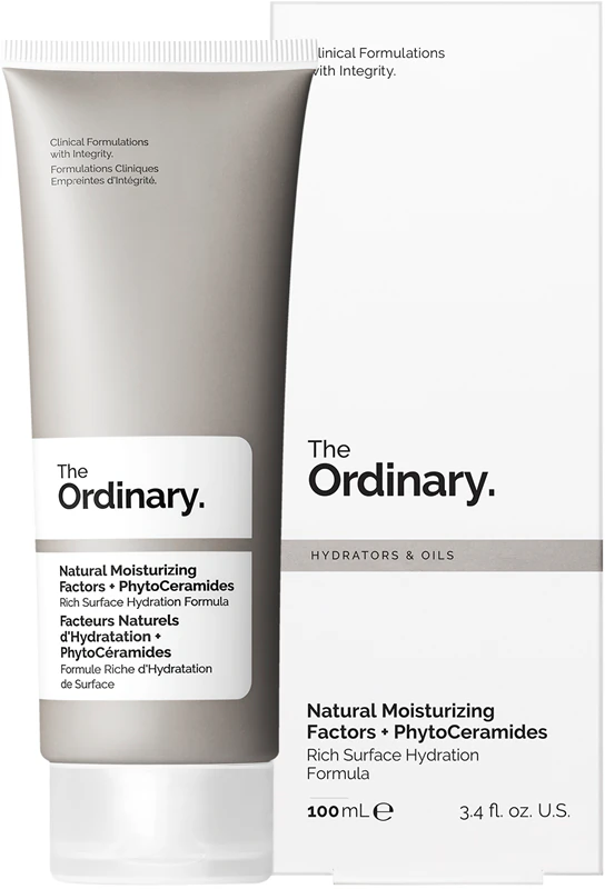 hidratante facial The Ordinary Natural Moisturizing Factors + PhytoCeramides, com ceramidas.