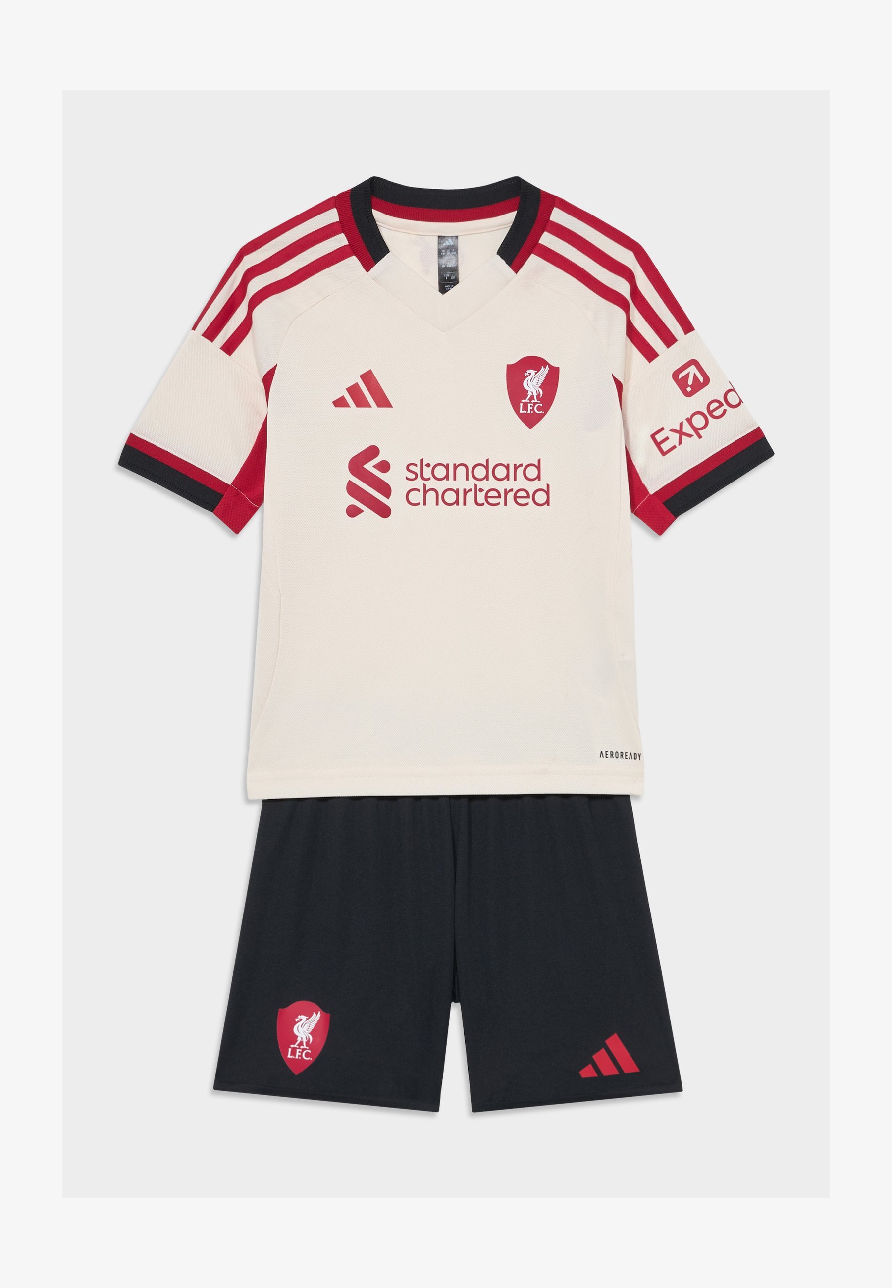 adidas Performance LIVERPOOL FC 25/26 AWAY MINI KIT KIDS - Spodenki sportowe - białe