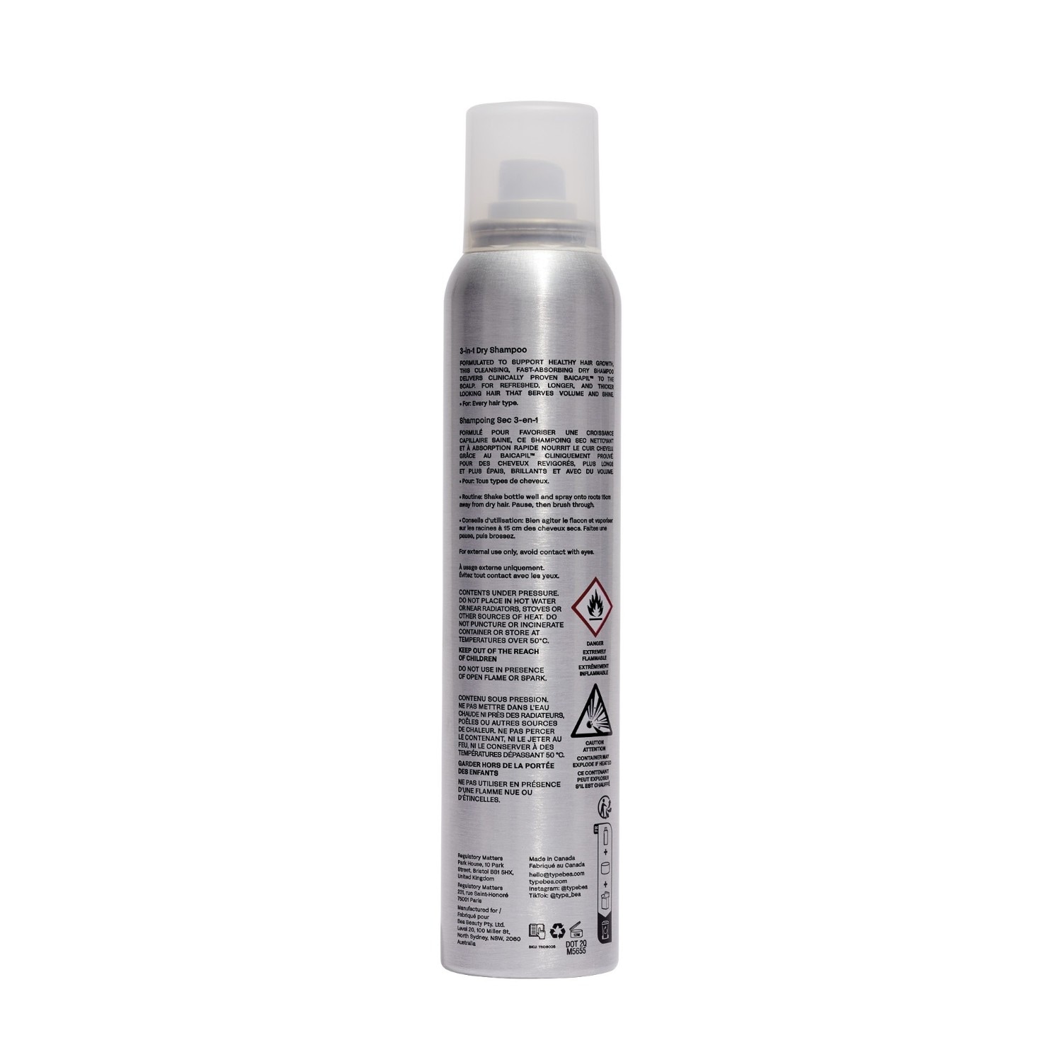 TYPEBEA tørshampoo G•Line G5 3-i-1 tørshampoo – 76 ml