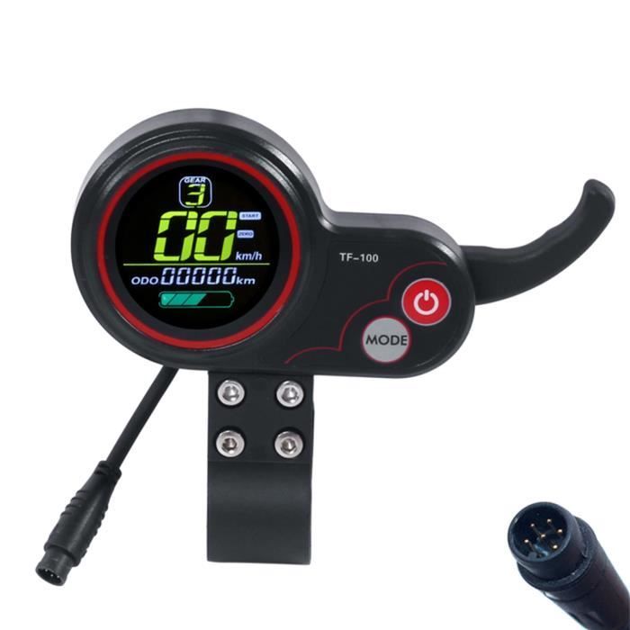 Velocímetro LCD TF-100 de 48 V para patinete eléctrico Kugoo M4, pantalla con acelerómetro.