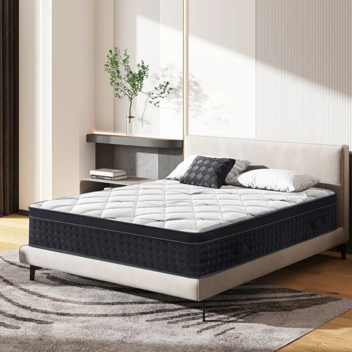 Mattress 160x200, Foam mattress for 2 people, Medium firmness, Skin-friendly and breathable, 30 cm thick