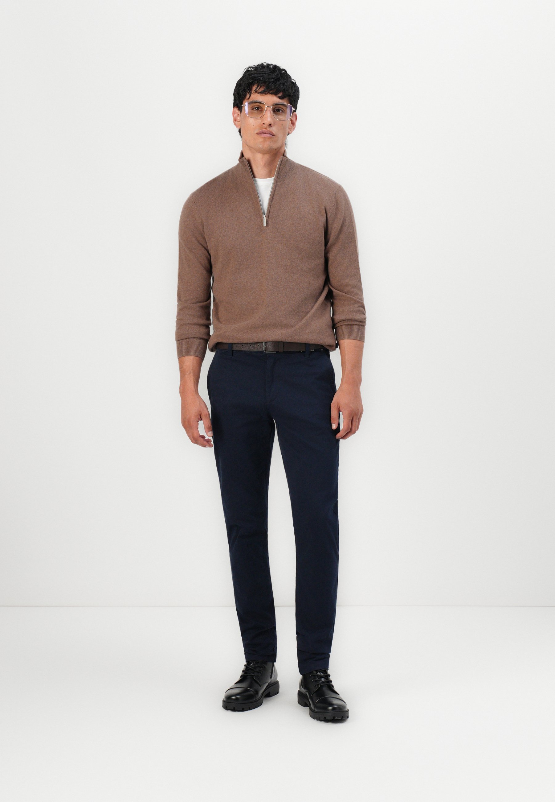 TOM TAILOR SLIM - Čino bikses - kapteiņa zila
