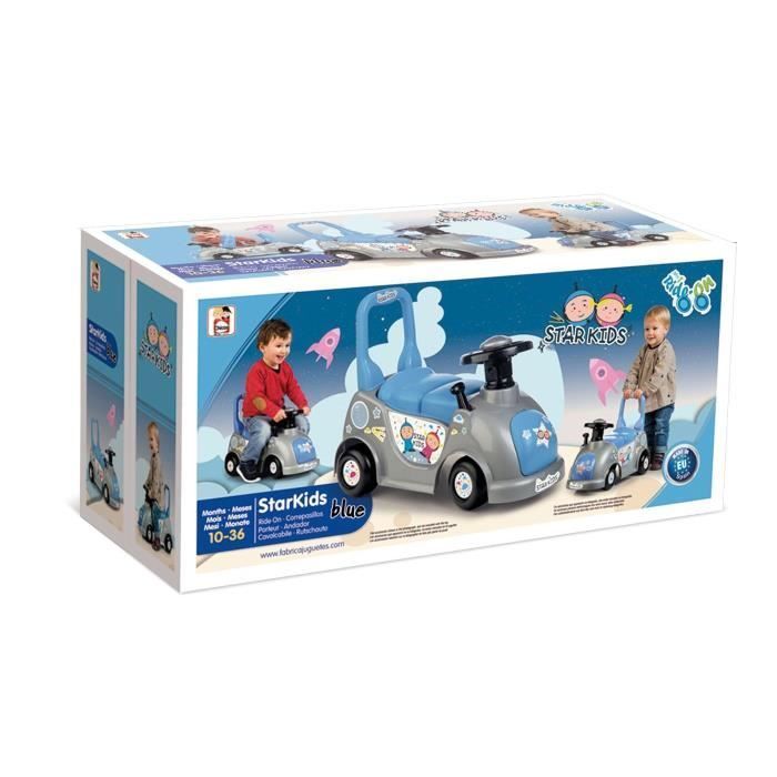 CHICOS Starkids Blauw Loopauto - Voor baby's van 10 maanden tot 3 jaar - Duurzaam en stevig plastic