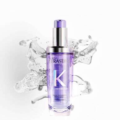 Kérastase Blond Absolu L'Huile Cicagloss täytettävä syväkosteuttava öljy värjätyille hiuksille 75 ml