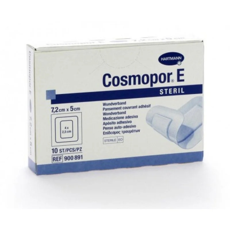 Pansements HARTMANN Cosmopor E Ades Tnt 7,2 x 5 cm