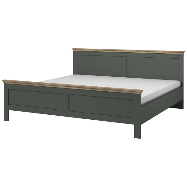 Łóżko 140x200 EVIA EV30 zieleń / dąb lefkas