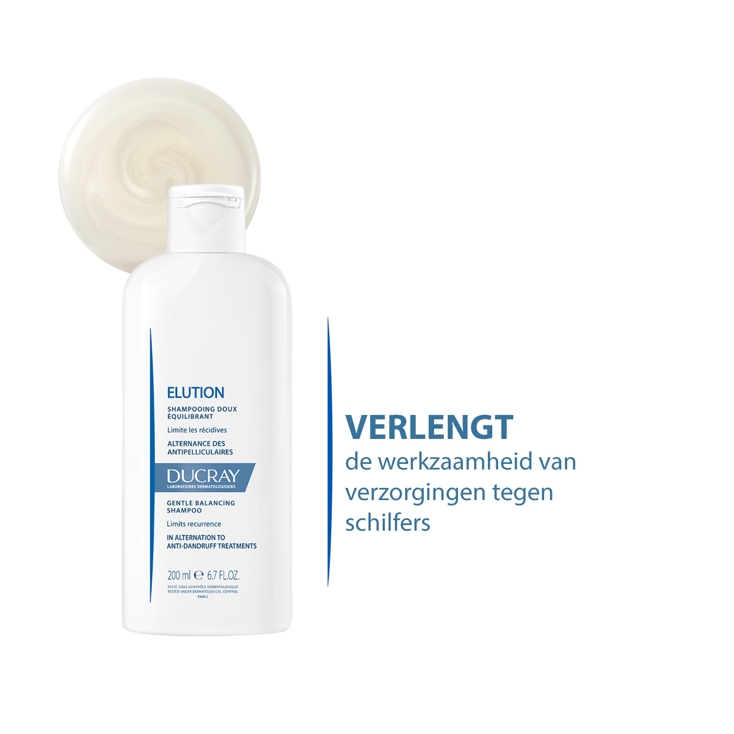 Ducray ELUTION Champú Suave y Equilibrante - 200 ml