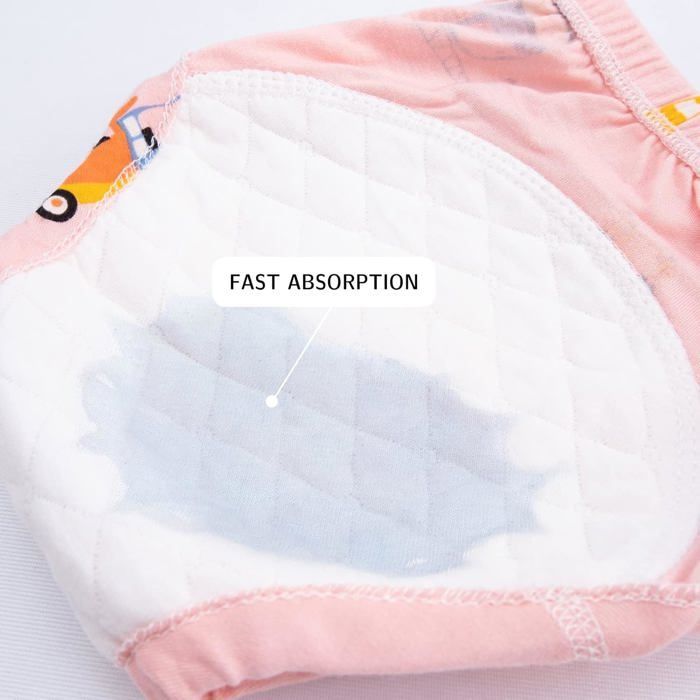 Culotte Apprentissage Propreté Fille Garcon - Rose - 6pcs Coton Rembourrées Pour Bébé 2-4 Ans Propreté Enfant Doux Lavable
