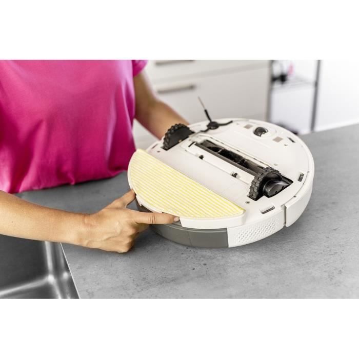 KARCHER RCV 5 - Robot aspirador y fregador - Control por aplicación, navegación láser LiDAR, mapeo, detección de habitaciones y obstáculos