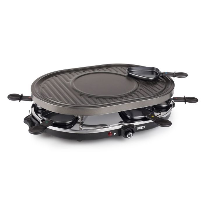Parrilla para raclette Princess 162700 - Ovalada - 8 personas - 1200 W