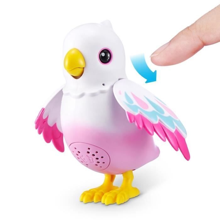 Uccellino interattivo - PETS ALIVE - Polly Magic Bird - Reagisce al tocco - Canta e si muove - Età 3+