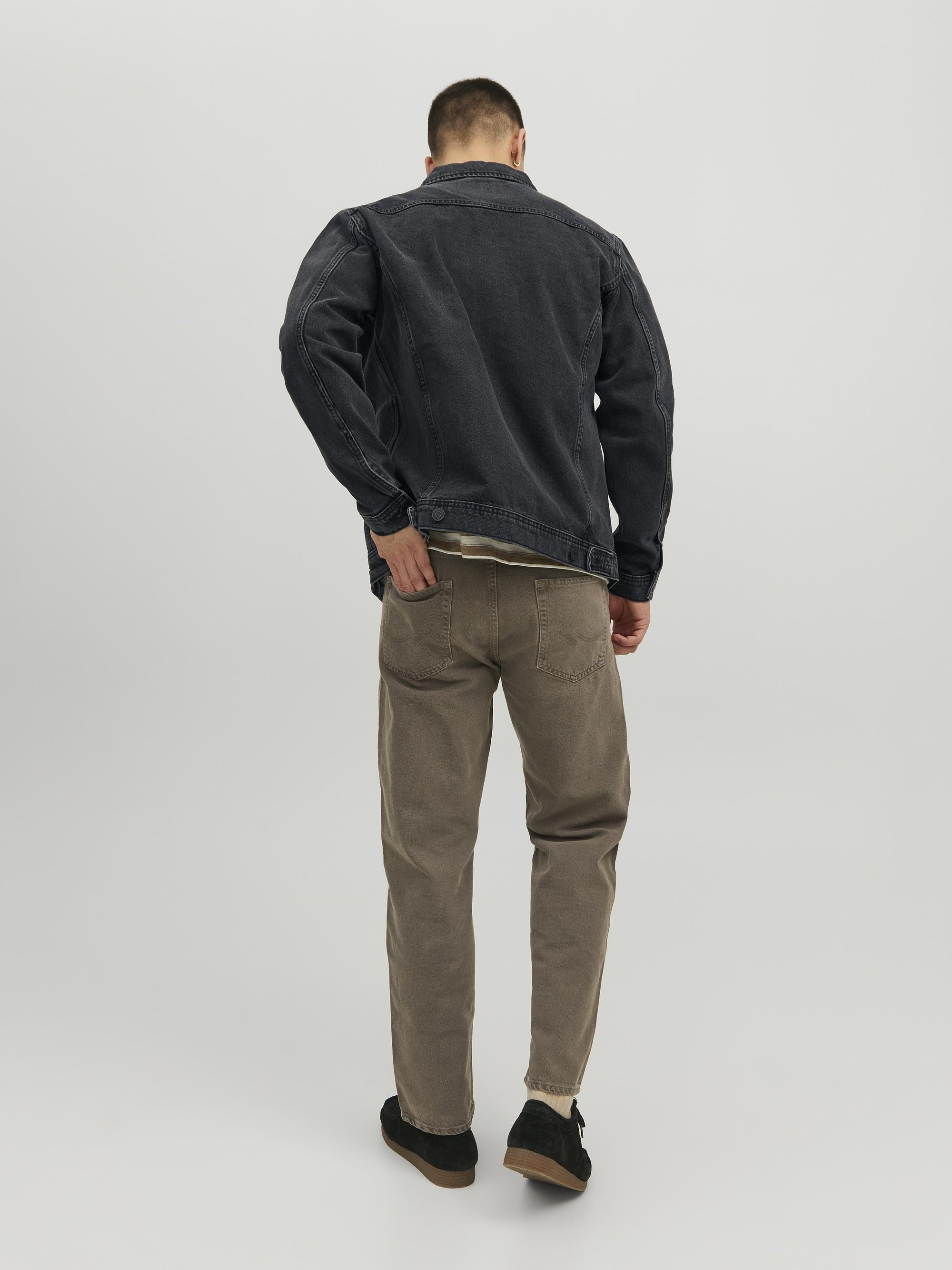 Jack & Jones JJJEAN JACKET - Spijkerjas - zwarte spijkerstof