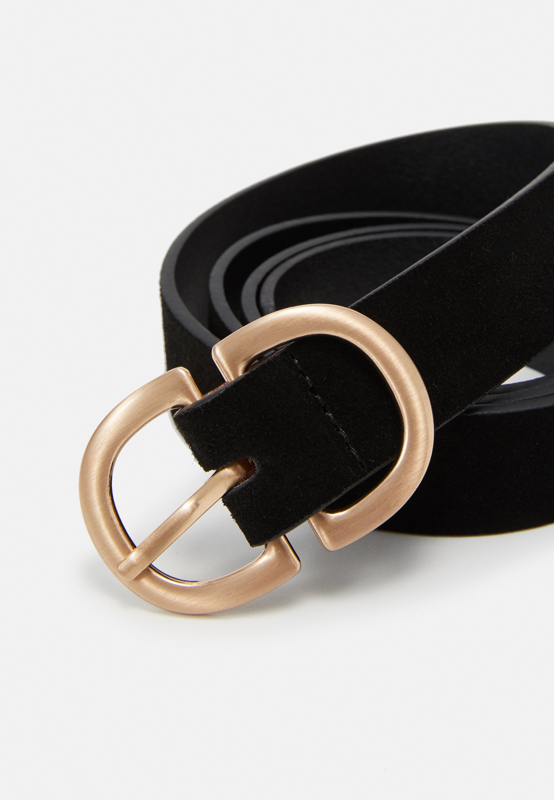 PCJUVA JEANS RIEM - Riem - zwart/goudkleurig