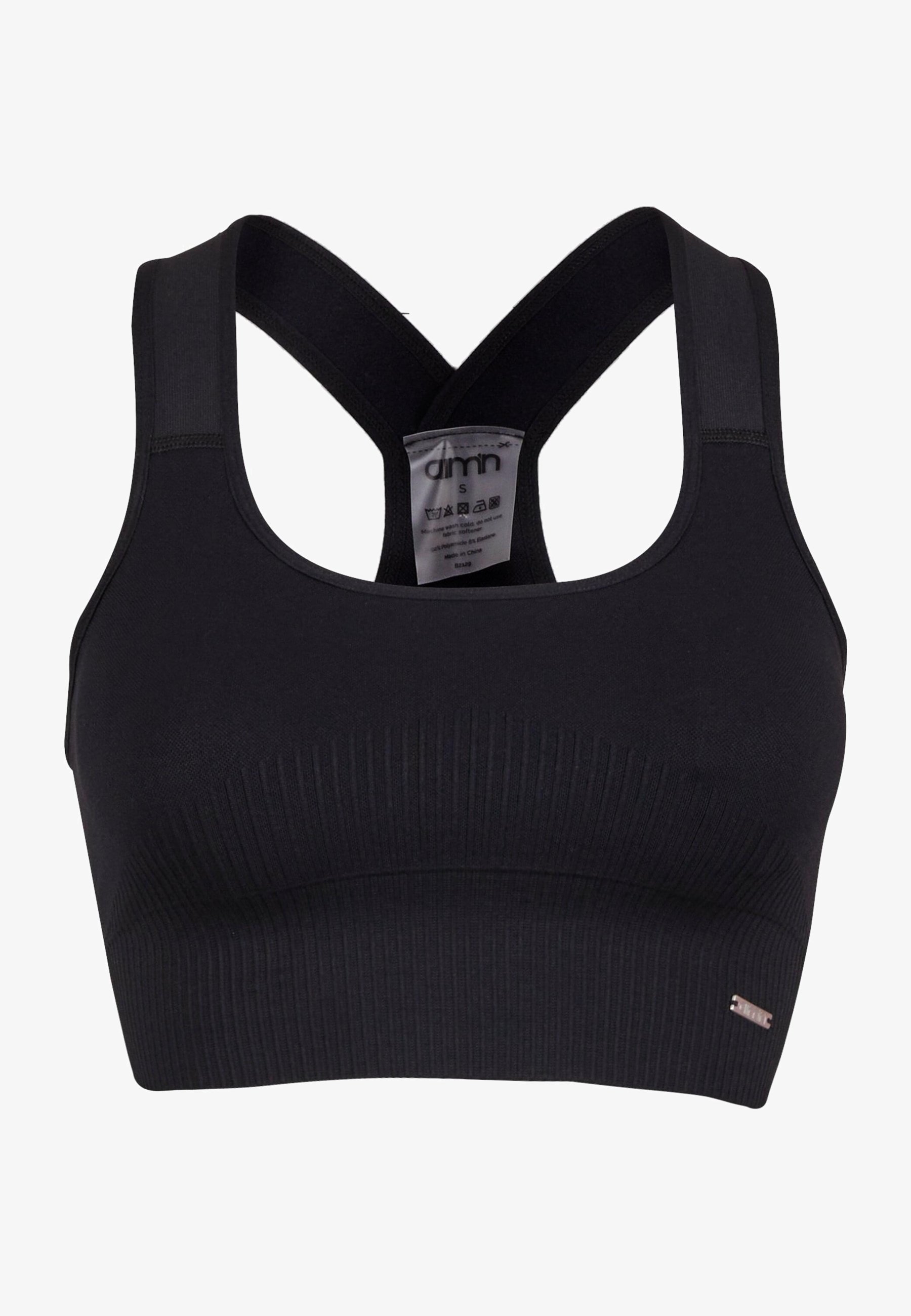 aim'n® RIBBED - Sutiã esportivo de alta sustentação - preto