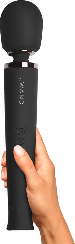 Massageador recarregável le Wand com cabeça de massagem vibratória e vibrador