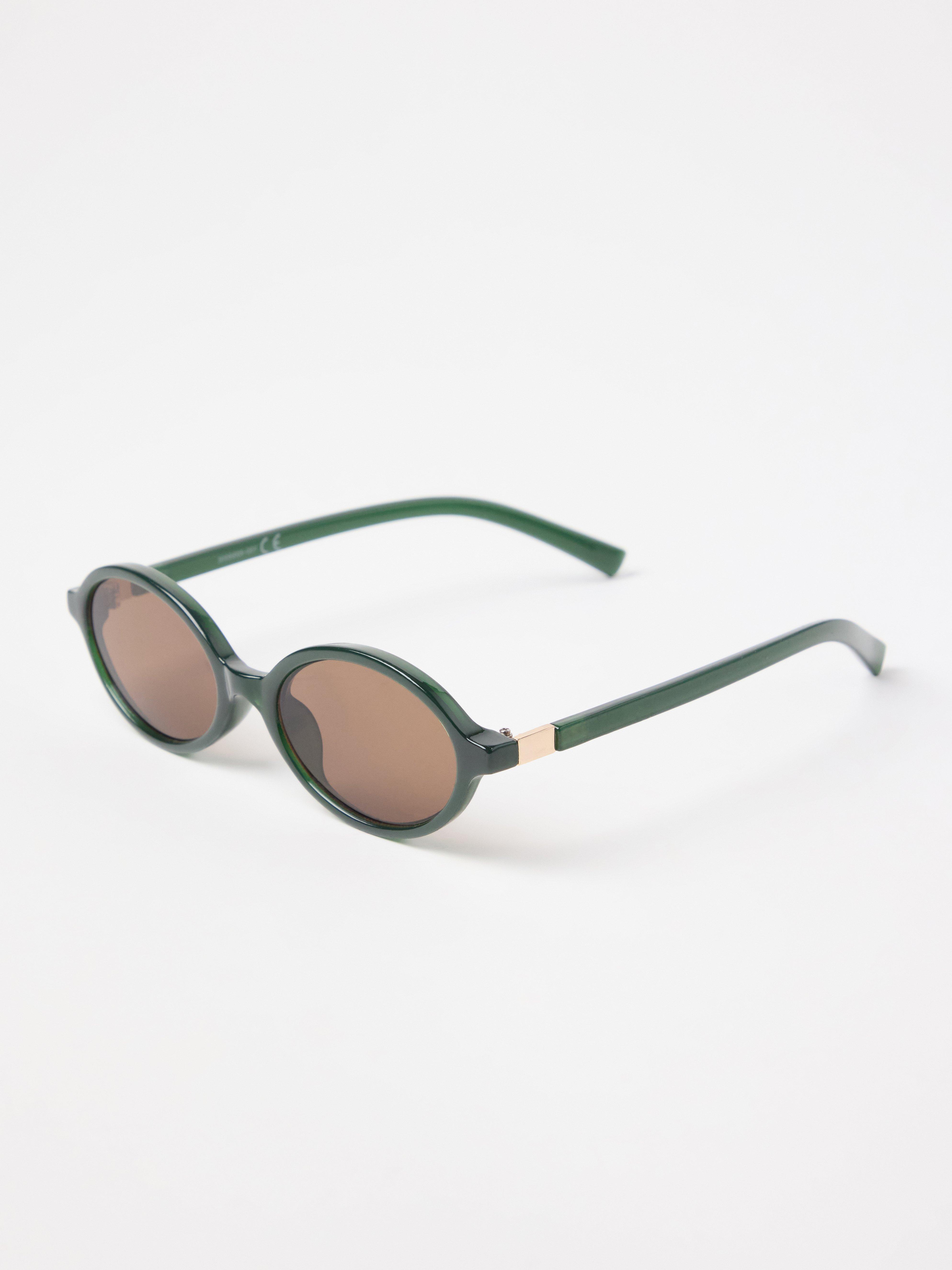 Lunettes de soleil pour femmes vert foncé