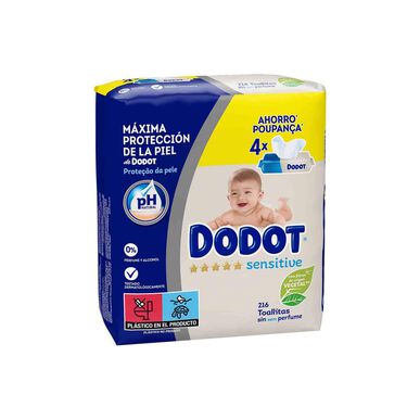 Dodot Baby -pyyhkeet herkälle iholle 4 x 54 kpl 4 x 54 kpl