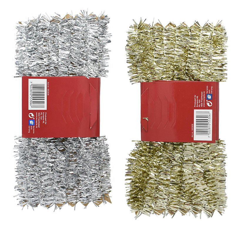 Purpurina navideña de 3 cm x 6 m