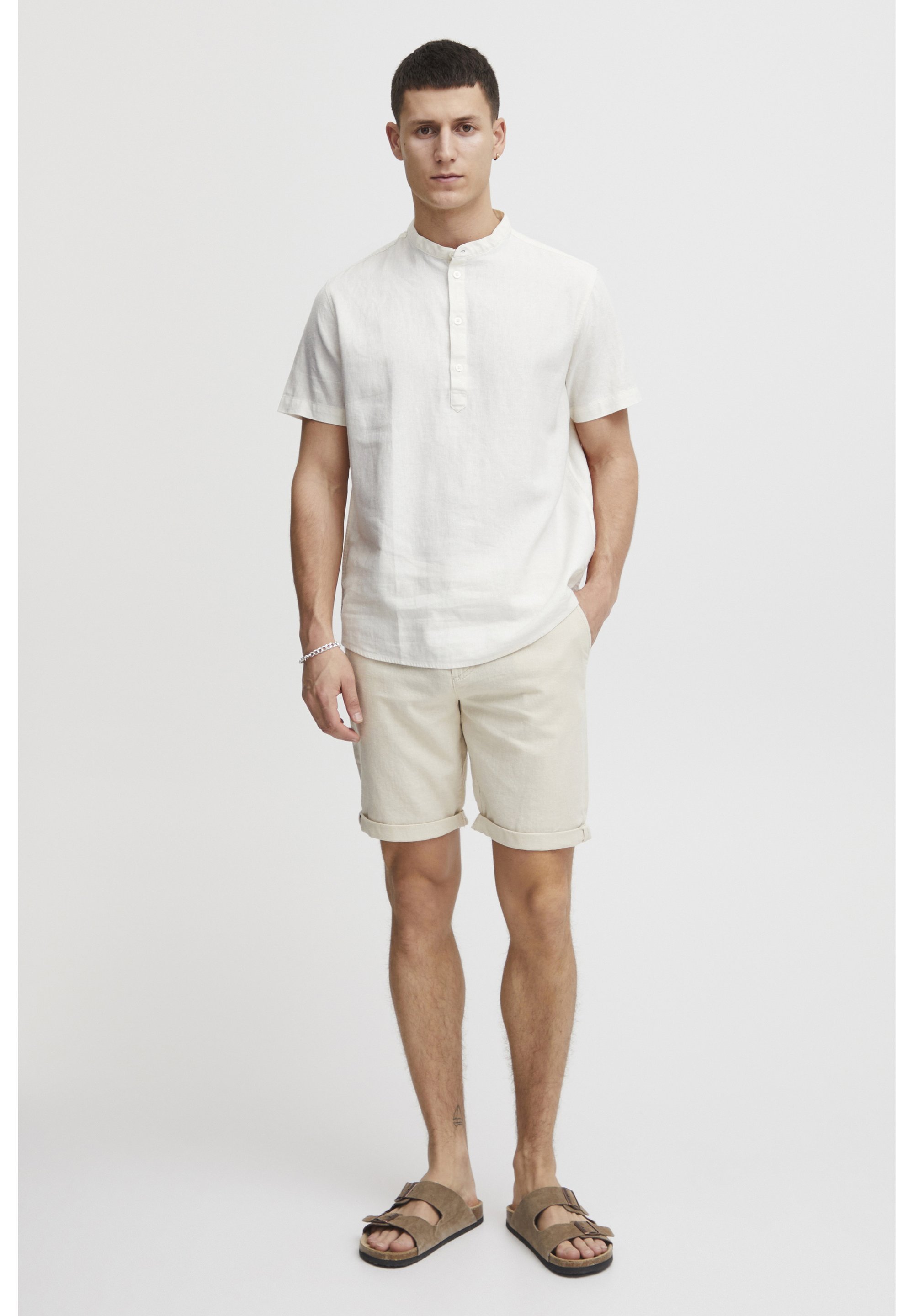 11 Project PROCHO LINEN MIX - Chemise - blanc cassé