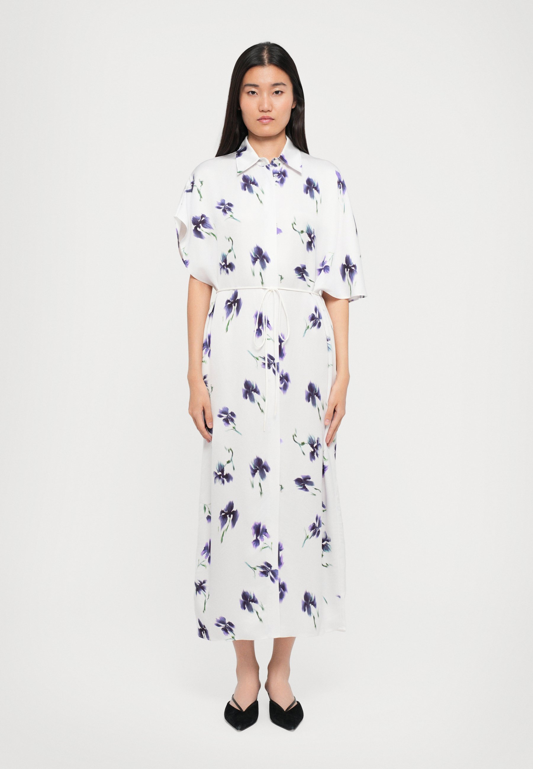 Rodebjer IRIS - Robe chemise - lavande/gris