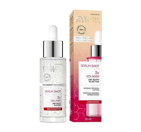 Eveline Cosmetics Serum Shot odbudowujące serum do twarzy, szyi i dekoltu 30 ml