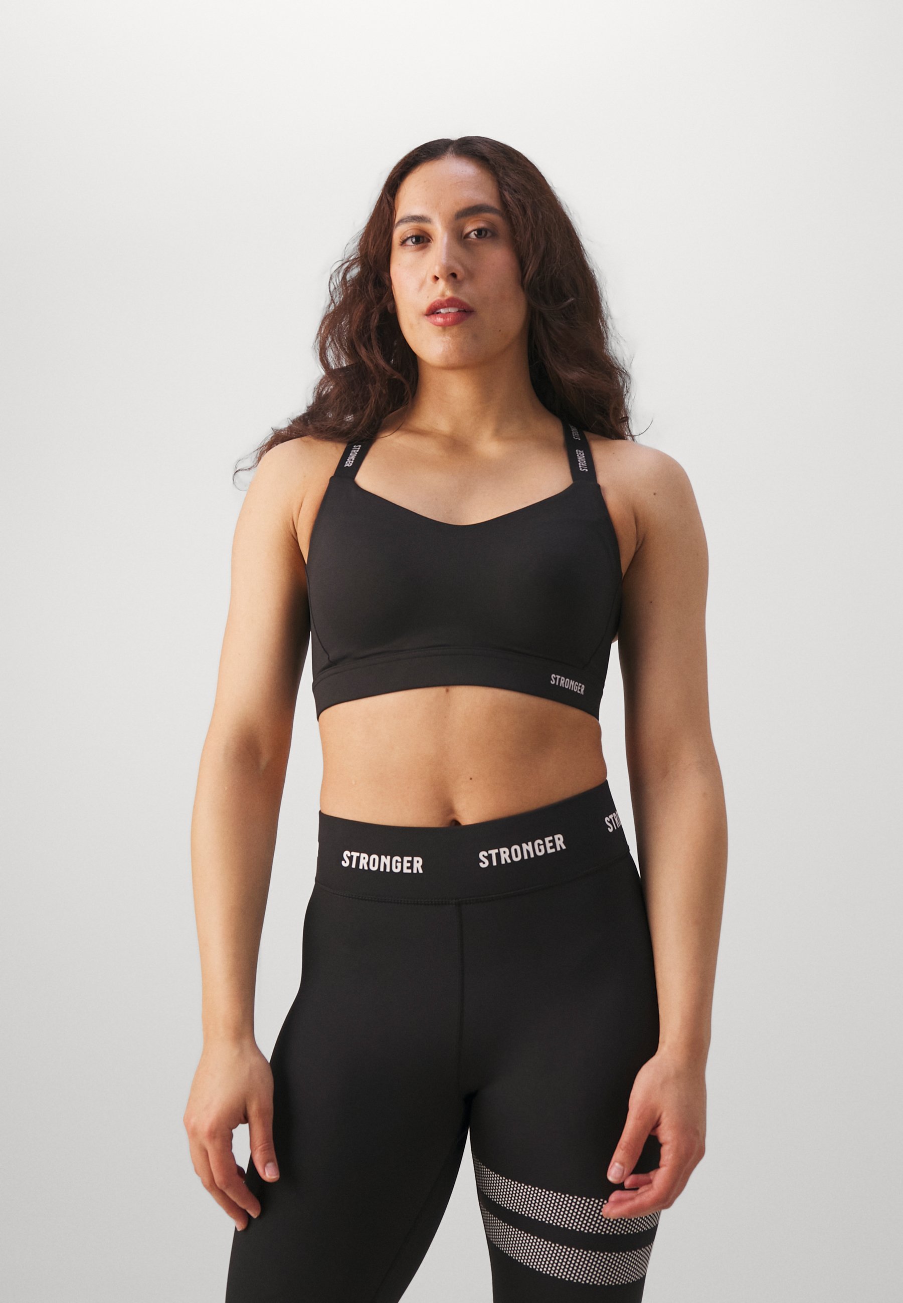 Soutien-gorge de sport Stronger POWER BRA à maintien élevé - noir