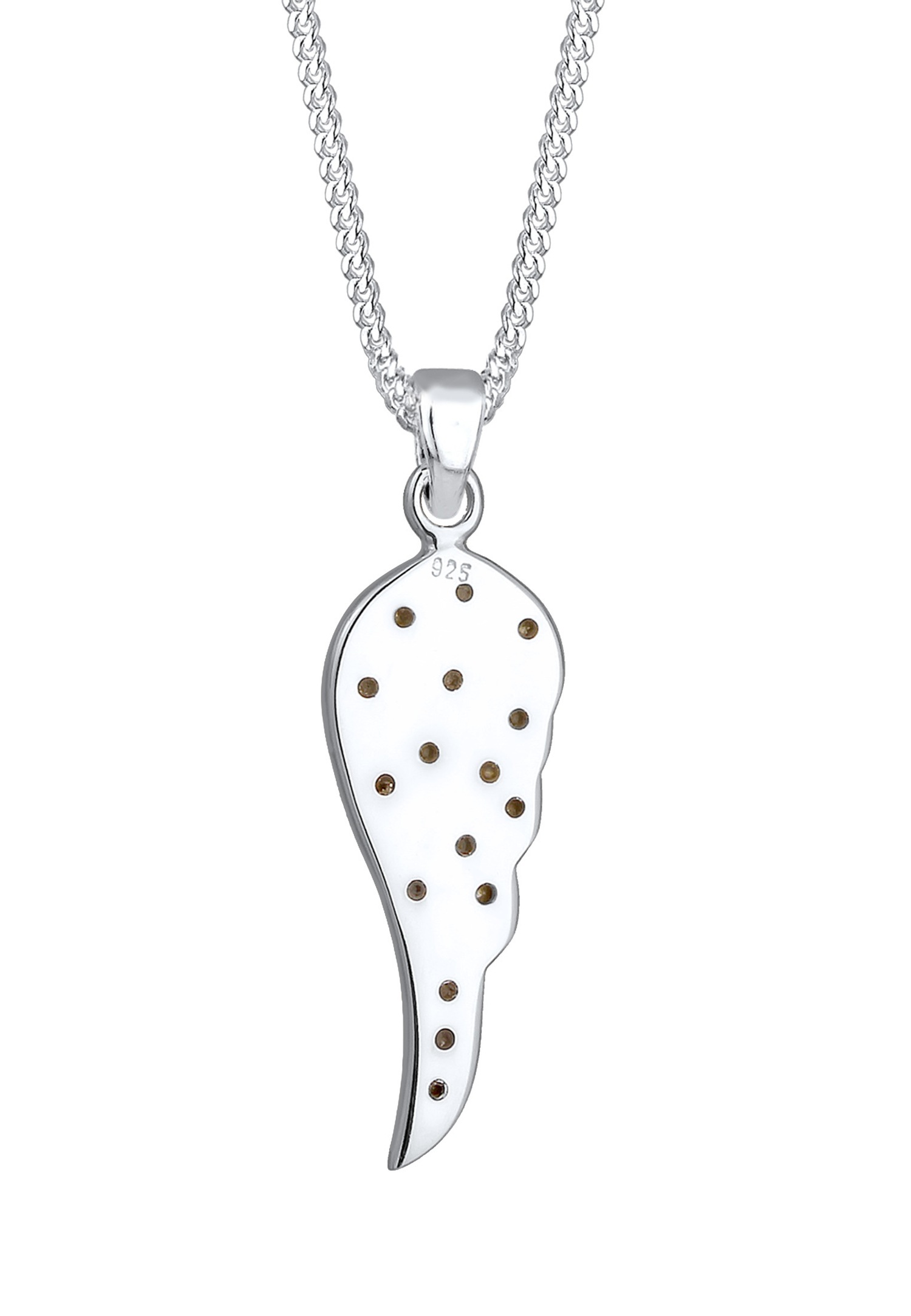 Elli Femmes aile pendentif boho avec cristaux en argent sterling 925