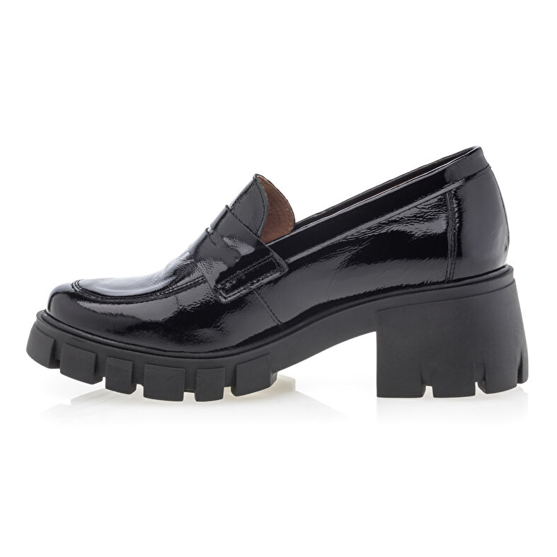Svarta loafers/båtskor för kvinnor