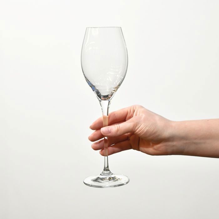 Krosno Petite Verre à Vin Prosecco en Cristal - Lot de 6 Verres - 300 ml - Collection Harmony - Lavable au Lave-Vaisselle