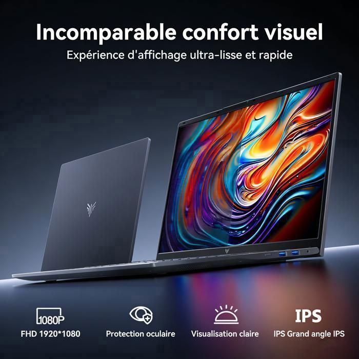 Laptop da gaming - AMD Ryzen 3 4300U (4 core/4 thread, fino a 3,7 GHz), 16 GB di RAM DDR4, SSD da 512 GB, Wi-Fi 5, Bluetooth 5, HDMI, Windows 11 Pro