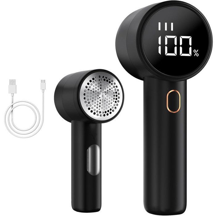 Rasoir Anti Bouloche Électrique,Rechargeable Câble Type-C,Tête à 6 Lames Fraise à Peluches pour Vêtements Canapés Couverture