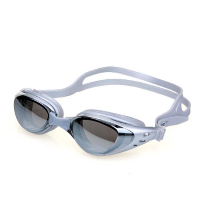 Gafas de natación con lentes espejadas, unisex, antivaho, con protección UV e impermeables.