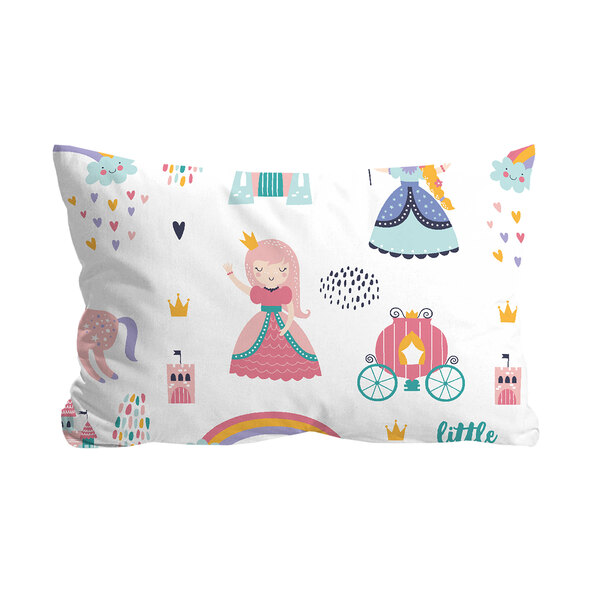 Roupa de cama de flanela, Pequena Princesa, branca