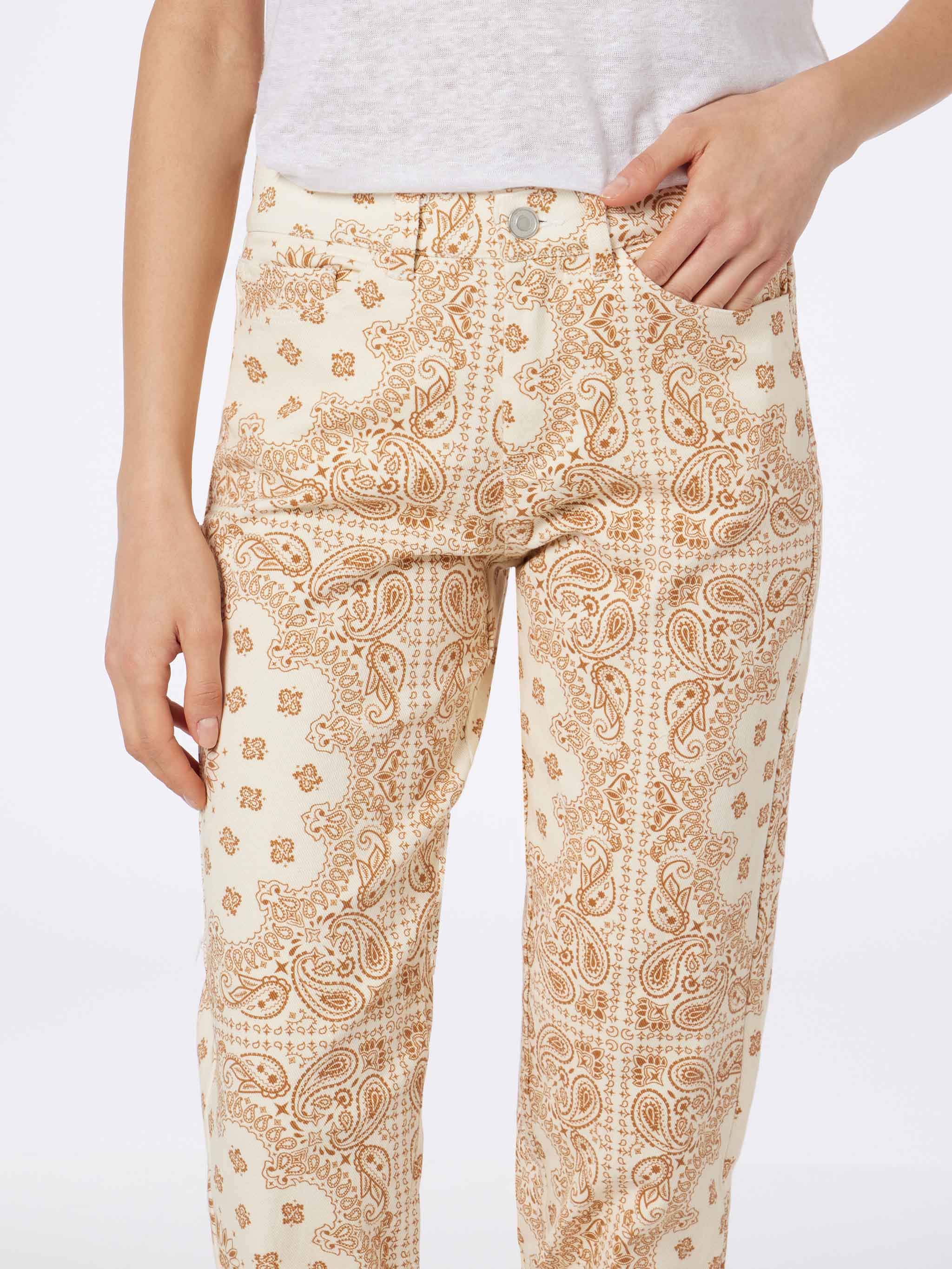 Belleville dames denim met off-white bandana print