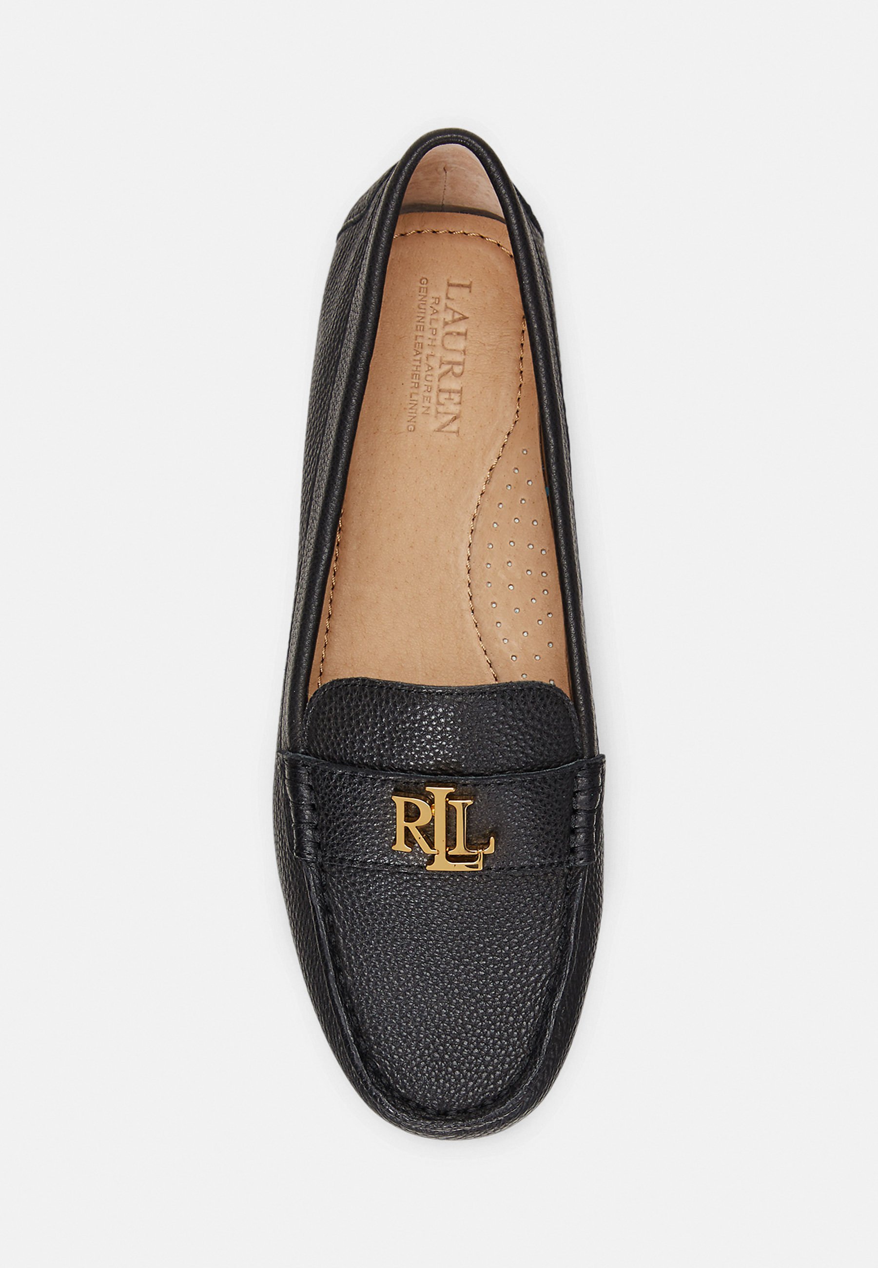 Mocassins Lauren Ralph Lauren BARNSBURY en cuir grainé noir